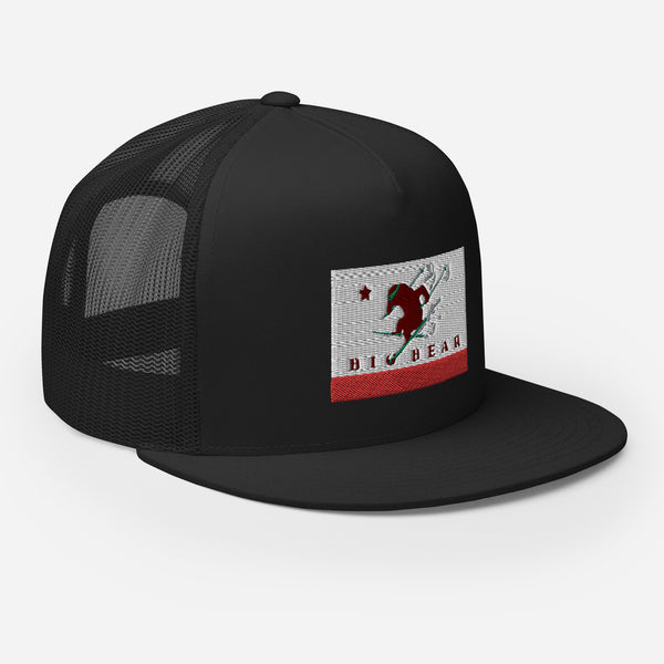 Big Bear Skiing CA Flag Trucker Cap