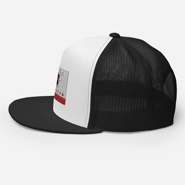 Big Bear Skiing CA Flag Trucker Cap
