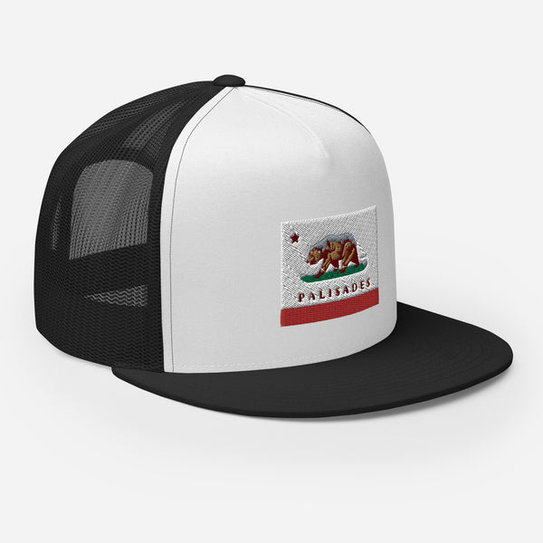 Palisades CA Flag Trucker Cap