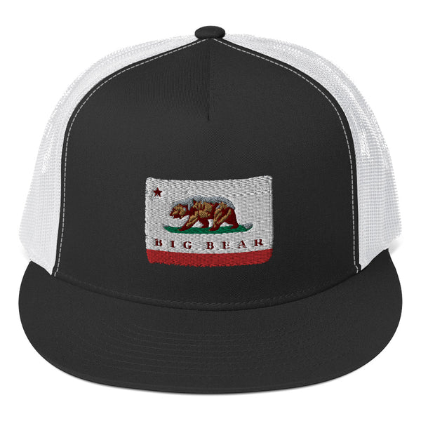 Big Bear CA Flag Trucker Cap