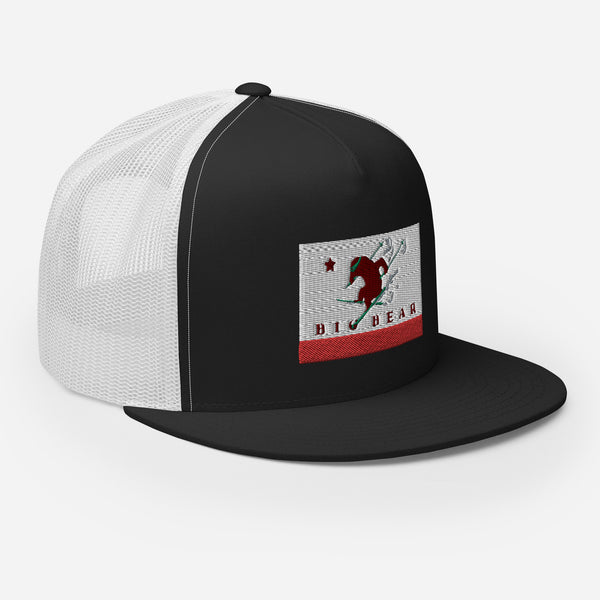 Big Bear Skiing CA Flag Trucker Cap