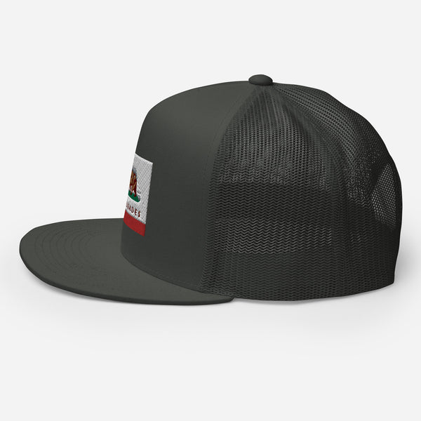 Palisades CA Flag Trucker Cap