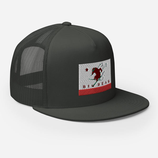 Big Bear Skiing CA Flag Trucker Cap