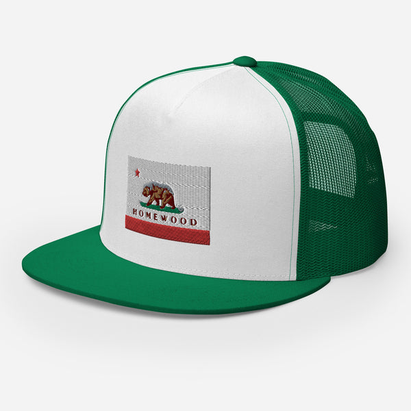 Homewood CA Flag Trucker Cap