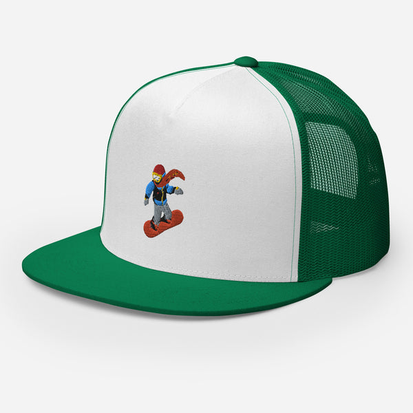 Snowboard Emoji Trucker Cap