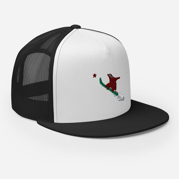 Goldie the Grizzly Boarding Trucker Cap
