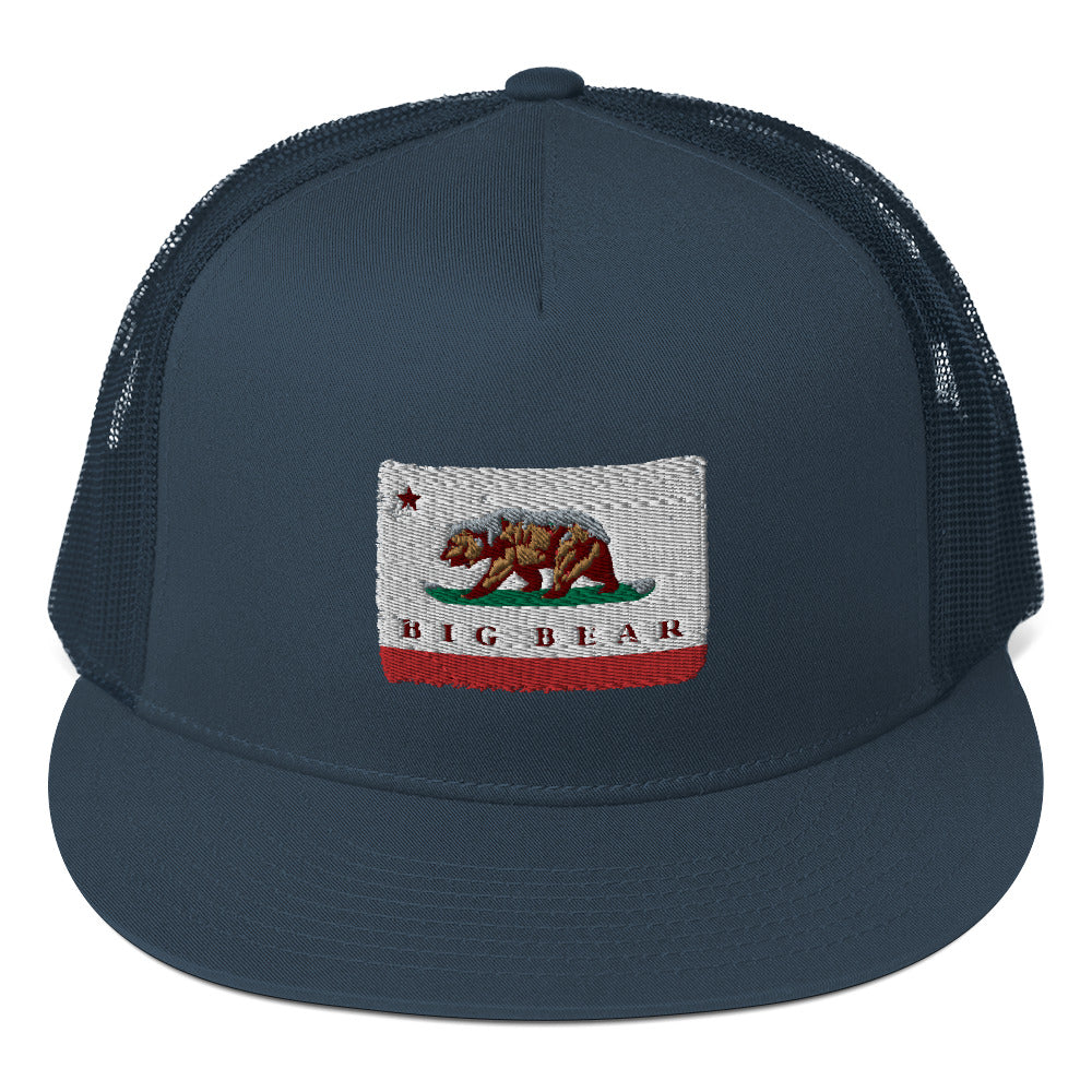 Blue Big Bear Trucker Hat