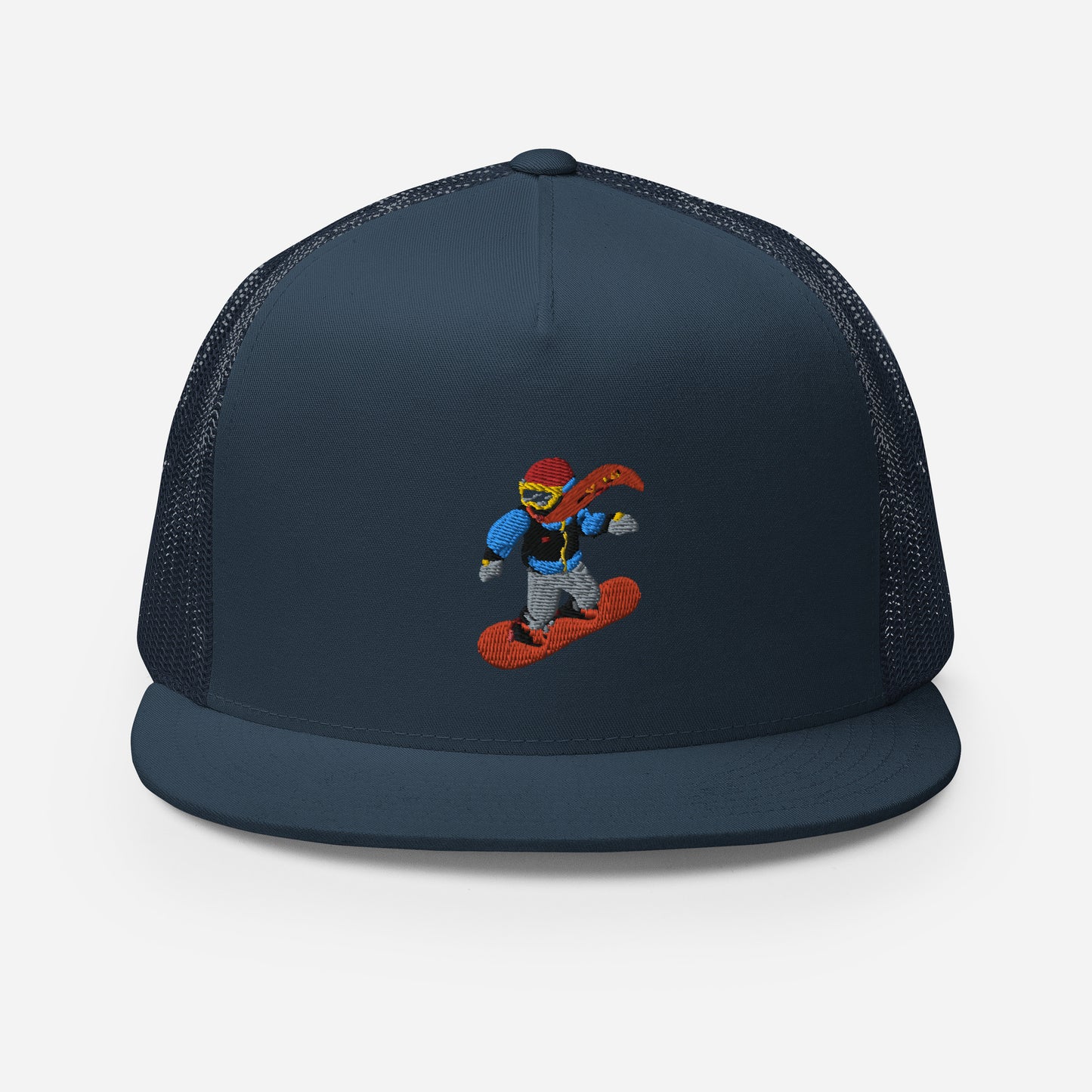 blue snowboard emoji hat