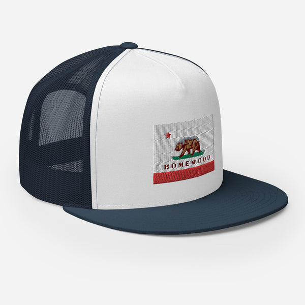 Homewood CA Flag Trucker Cap