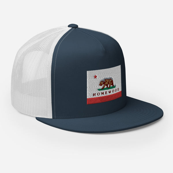 Homewood CA Flag Trucker Cap