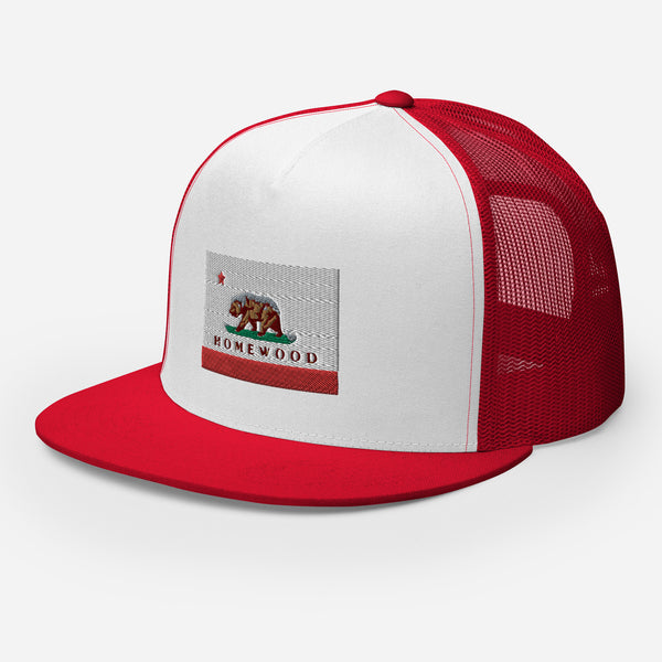 Homewood CA Flag Trucker Cap