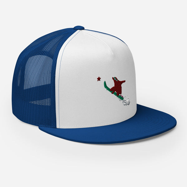 Goldie the Grizzly Boarding Trucker Cap