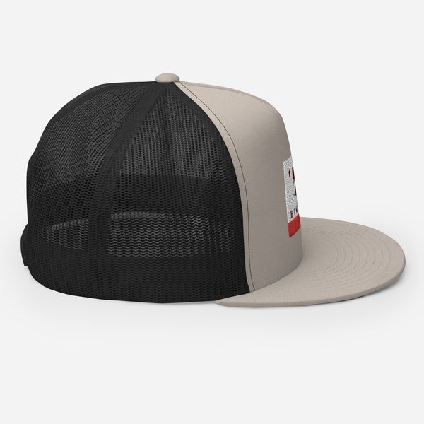 Big Bear Skiing CA Flag Trucker Cap