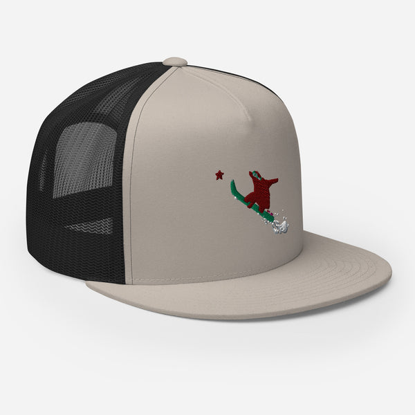 Goldie the Grizzly Boarding Trucker Cap