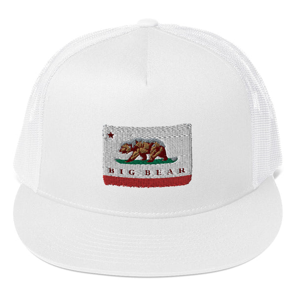 Big Bear CA Flag Trucker Cap