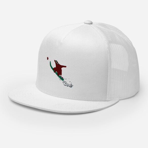Goldie the Grizzly Boarding Trucker Cap