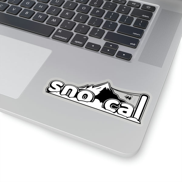 Sno Cal Black Kiss-Cut Stickers - Sno Cal