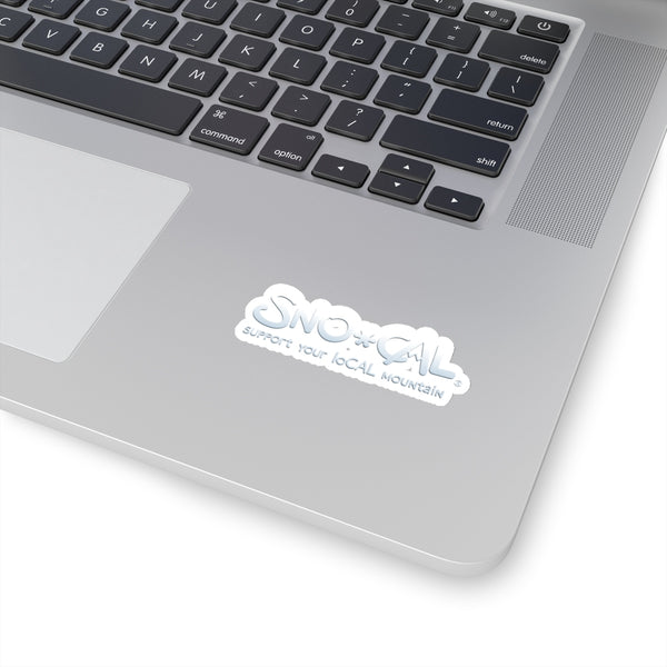 Sno Cal® Gray & White Support your loCAL mountain sticker - Sno Cal