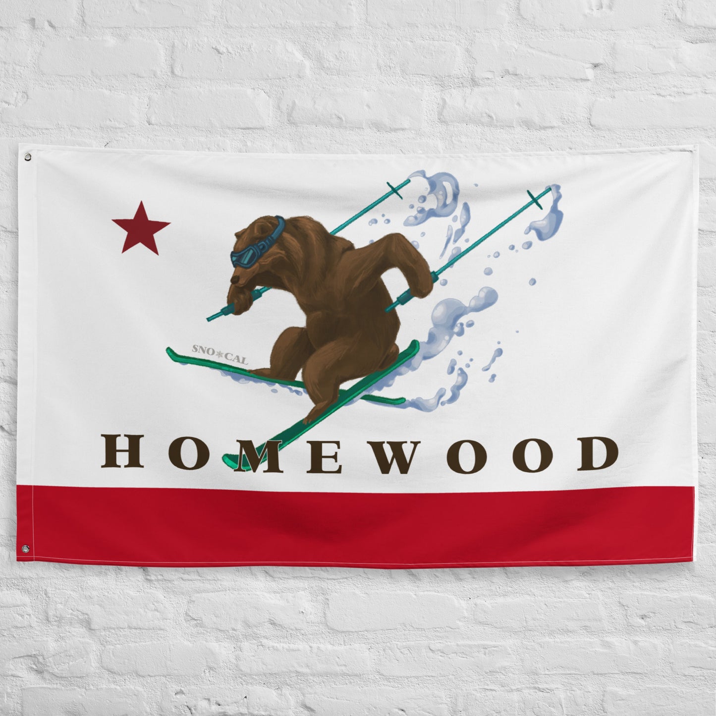 Homewood CA Ski Flag