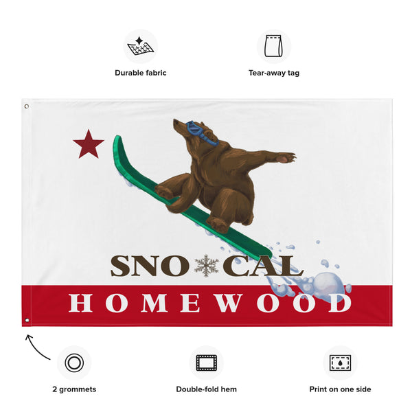 Homewood Sno*Cal Snowboard Flag