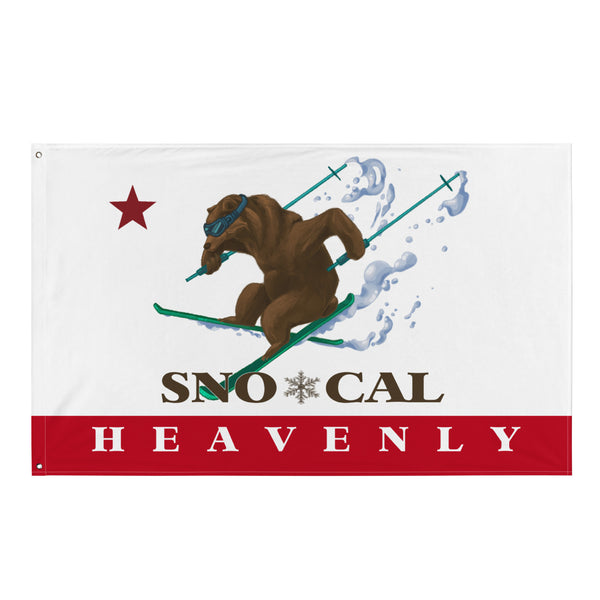 Heavenly Sno*Cal Ski Flag