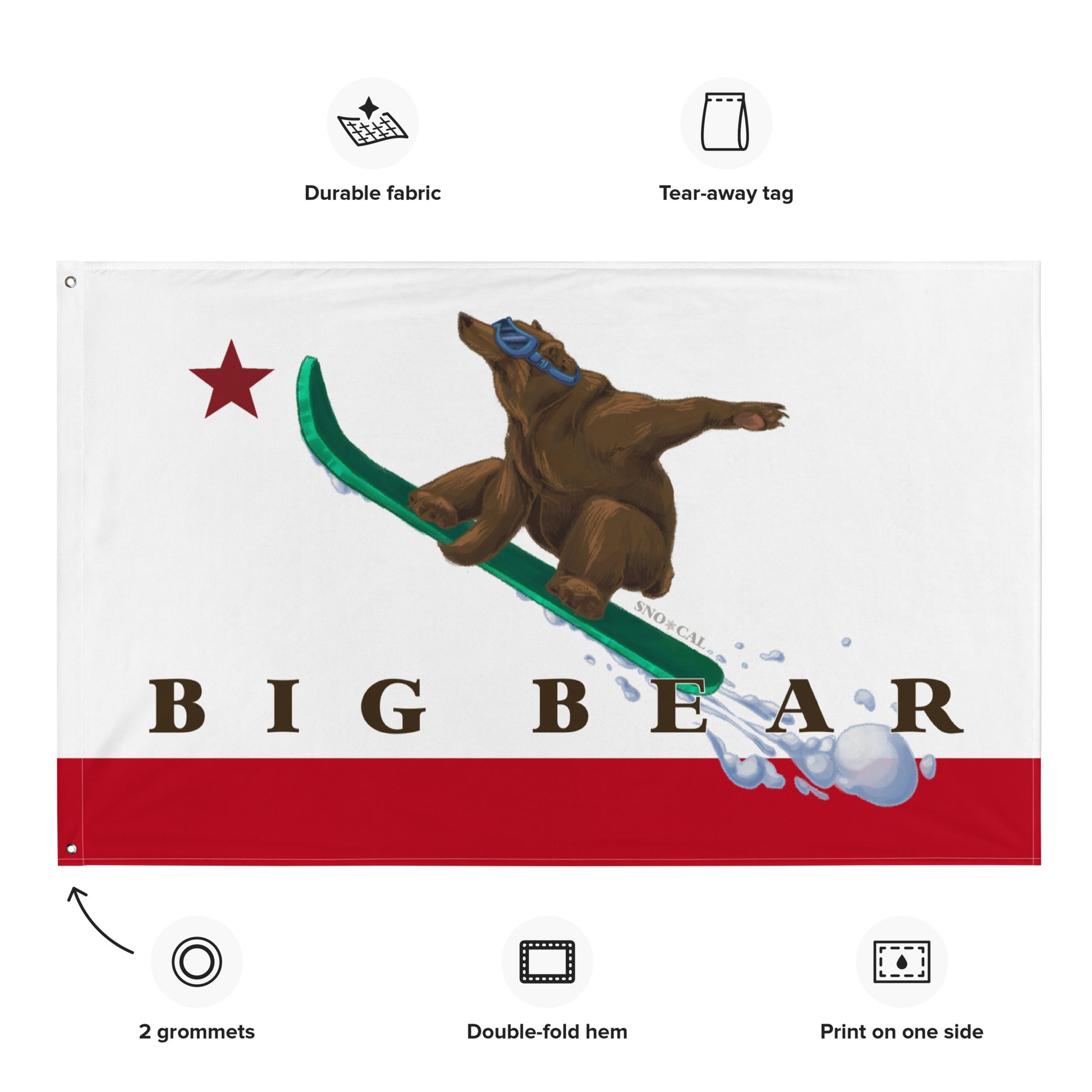 Big Bear Snowboard Flag
