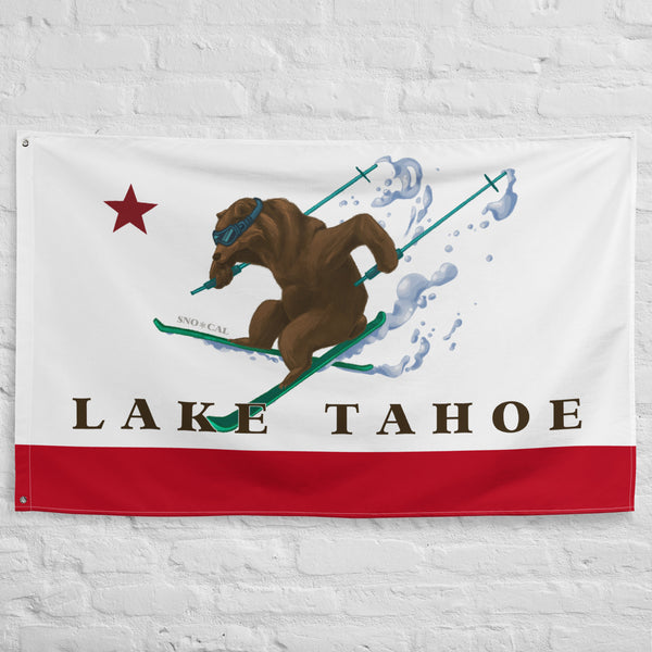 Lake Tahoe CA Ski Flag