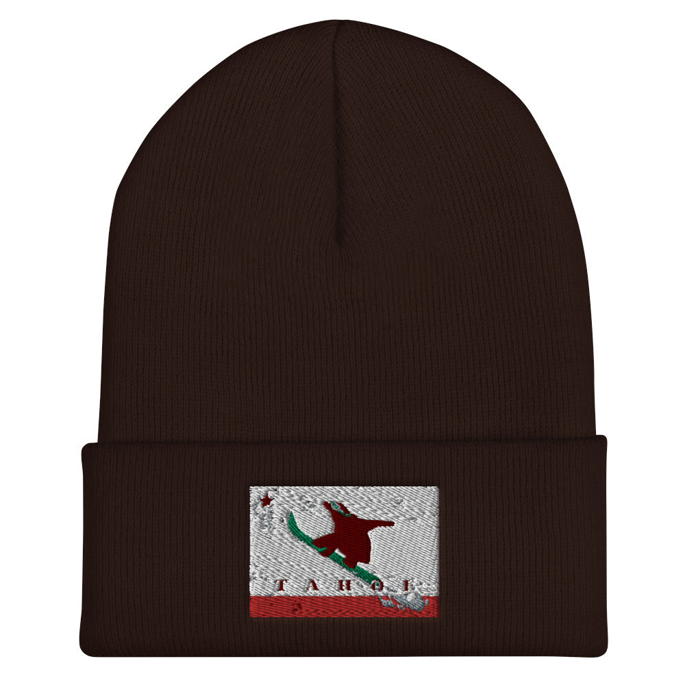 Boarding Grizzly CA Flag Beanie - Sno Cal