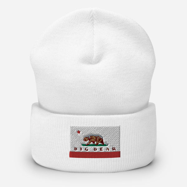 Big Bear CA Flag Cuffed Beanie