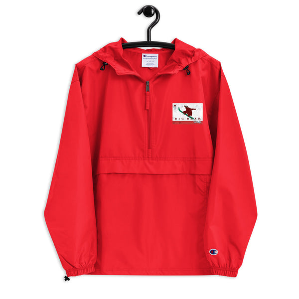 Big Bear Snowboarding Grizzly Flag Champion Packable Jacket - Sno Cal