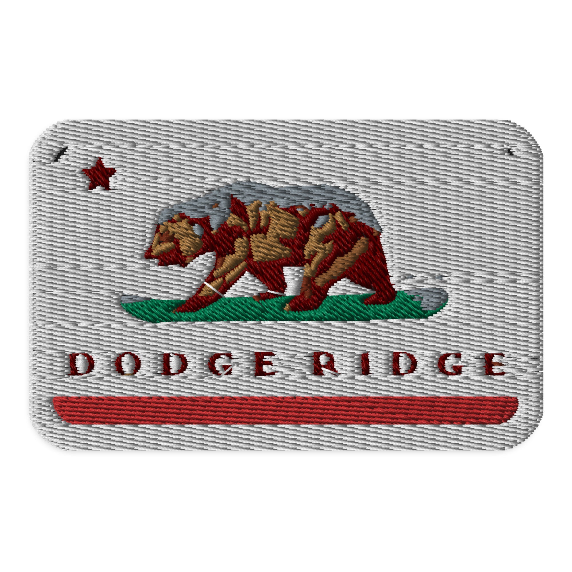 Dodge Ridge CA Flag patch – Sno Cal