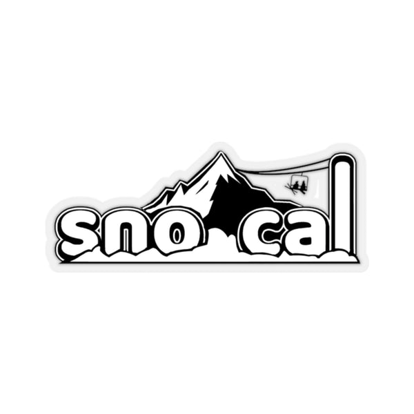 Sno Cal Black Kiss-Cut Stickers - Sno Cal