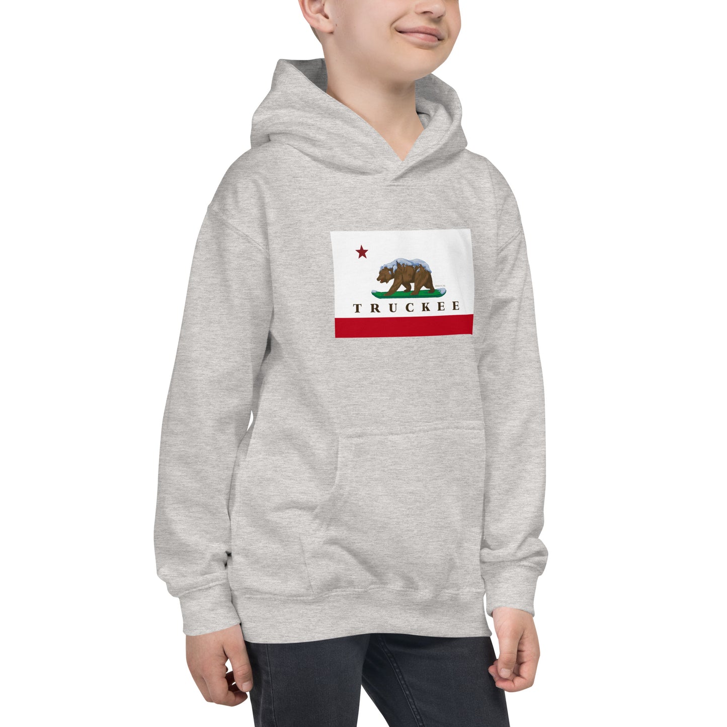 kids gray truckee hoodie