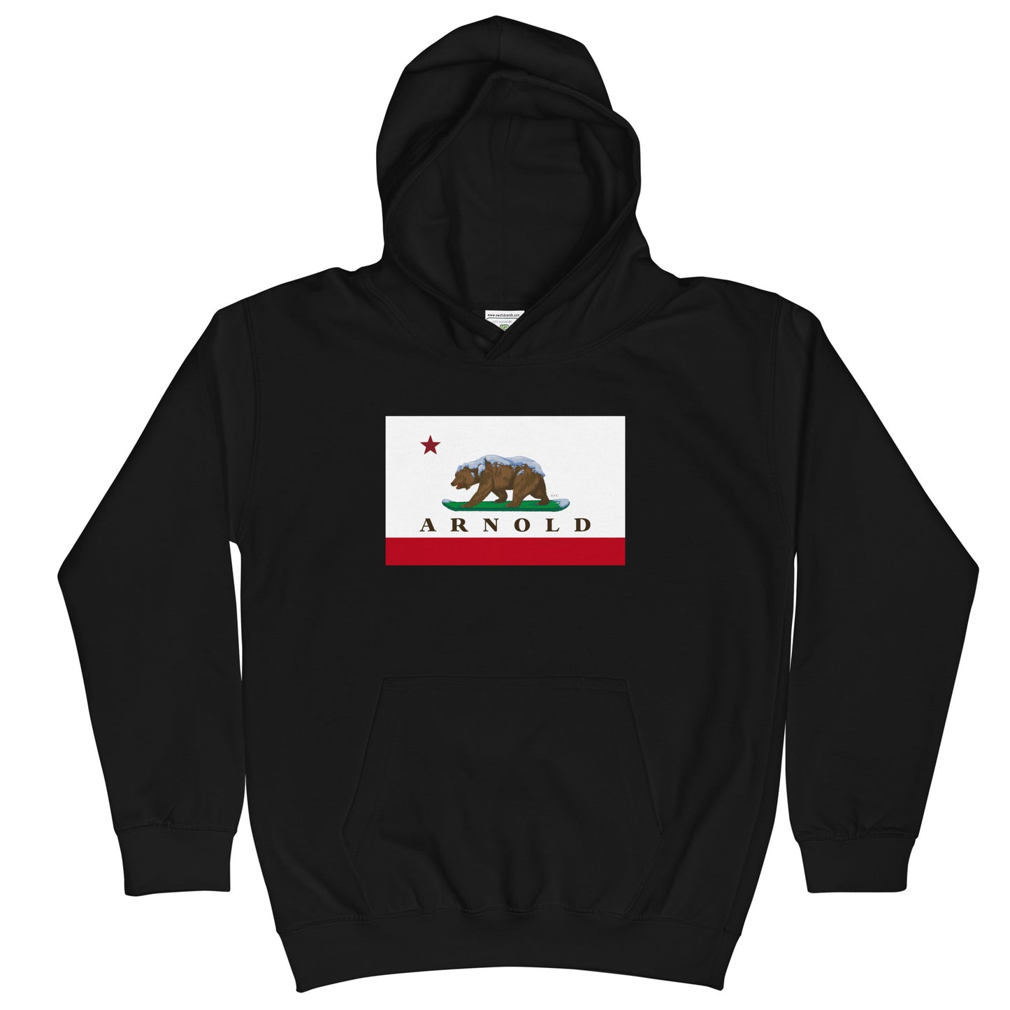 Black Arnold CA kids hoodie