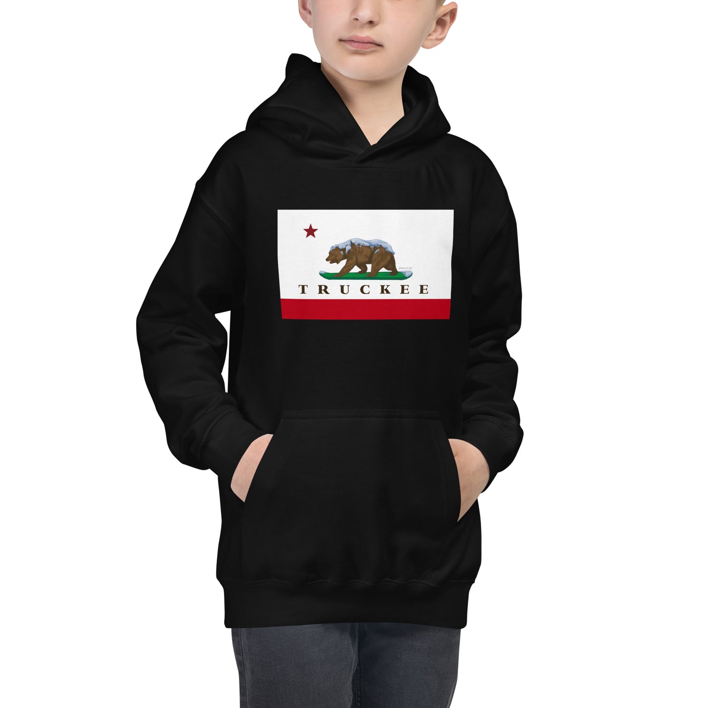 kids black pullover truckee hoodie