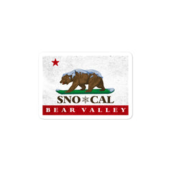 CA Flag Bear Valley sticker