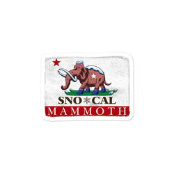Wally the Woolly Mammoth CA Flag Sticker