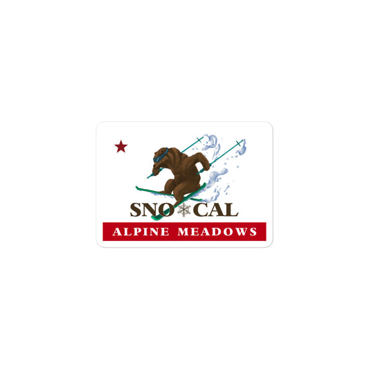 Alpine Meadows Sno*Cal ski sticker