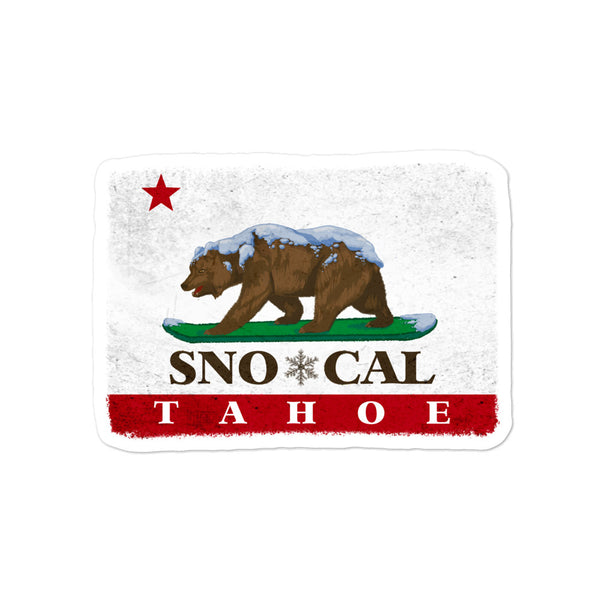 California Flag Lake Tahoe sticker - Sno Cal