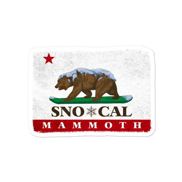 Mammoth Mountain CA Flag sticker - Sno Cal