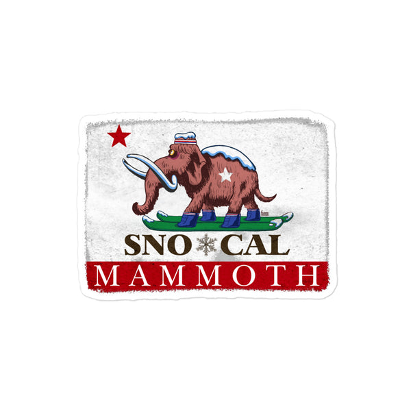 Wally Mammoth sticker - Sno Cal