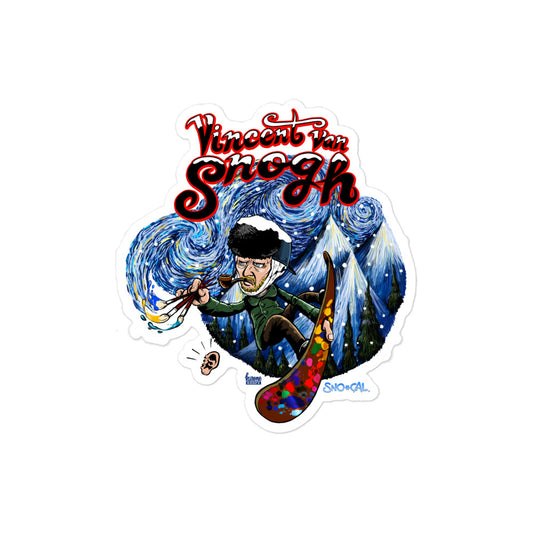 Vincent van Snogh Snowy Night sticker - Sno Cal