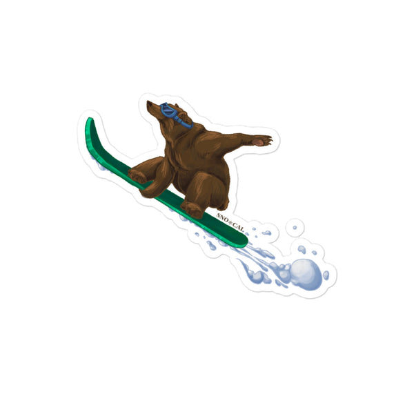 CA Grizzly board sticker - Sno Cal