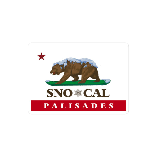 Palisades Sno*Cal Flag Sticker