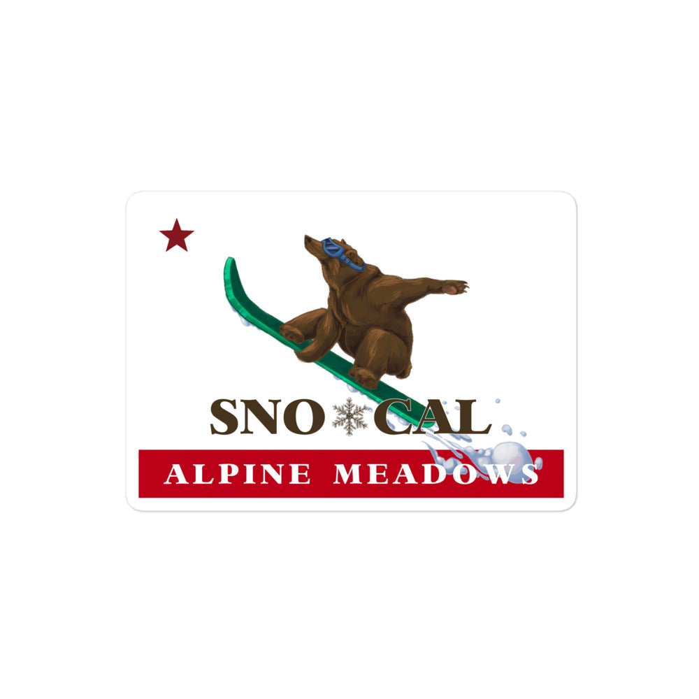 Alpine Meadows Sno*Cal Board Sticker