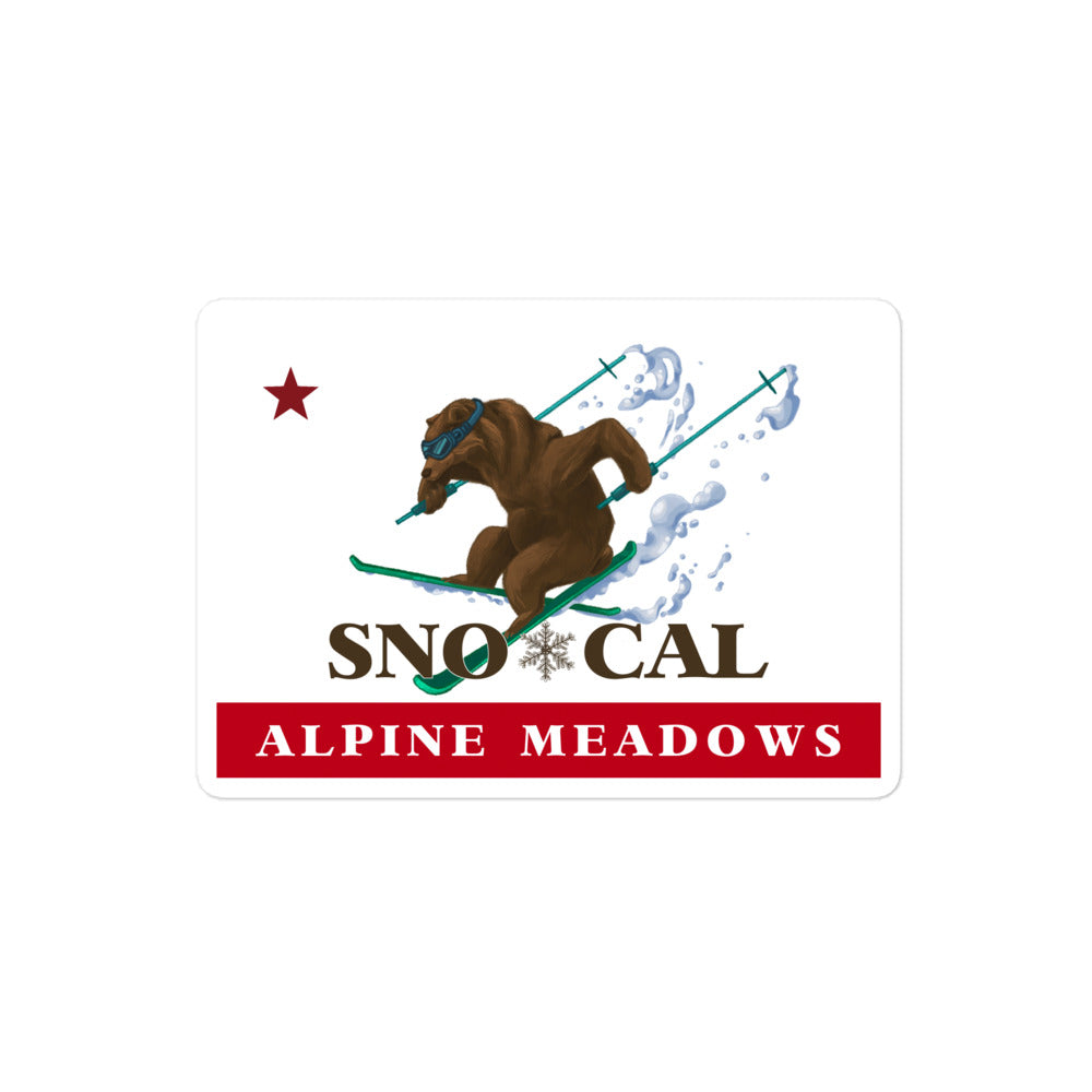 Alpine Meadows Sno*Cal ski sticker