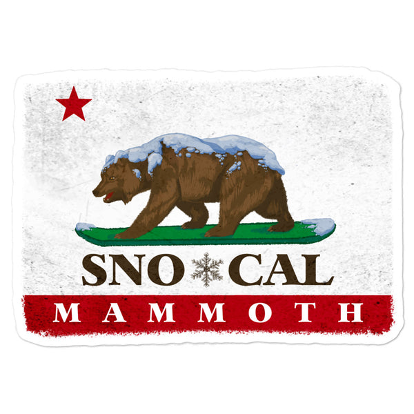 Mammoth Mountain CA Flag sticker - Sno Cal