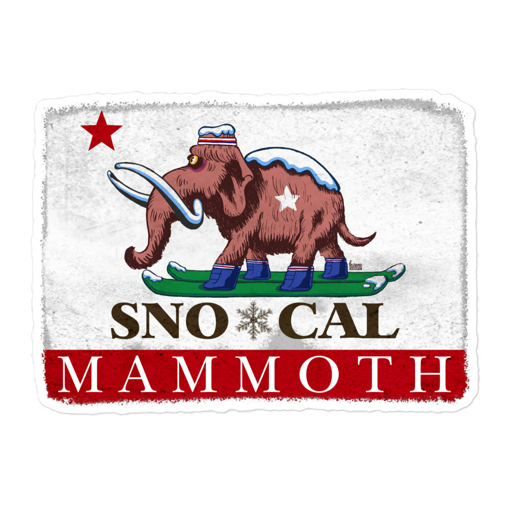 Wally Mammoth sticker - Sno Cal