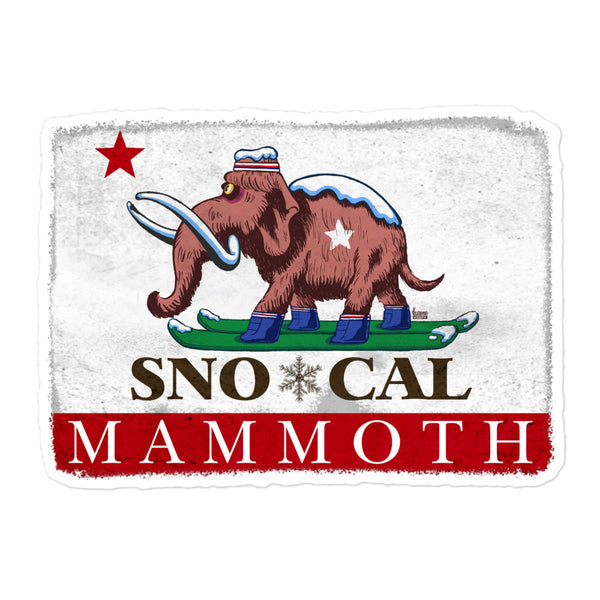 Wally Mammoth sticker - Sno Cal