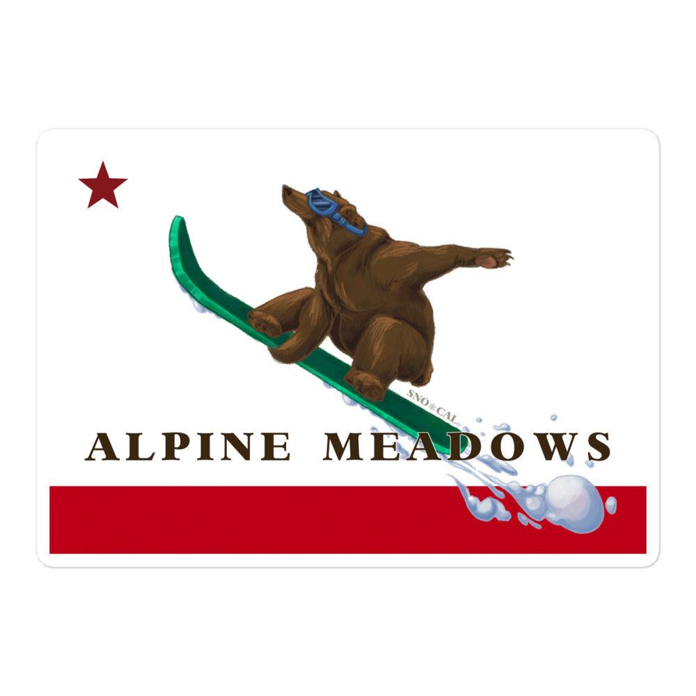 Alpine Meadows snowBoard Sticker